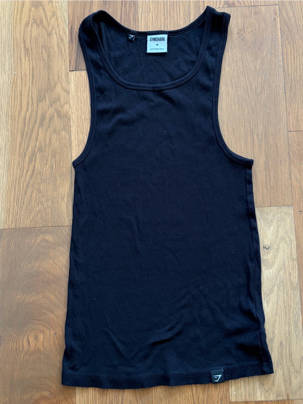 Gymshark Black Ribbed Men's Tank Top - Slim Athletic Fit